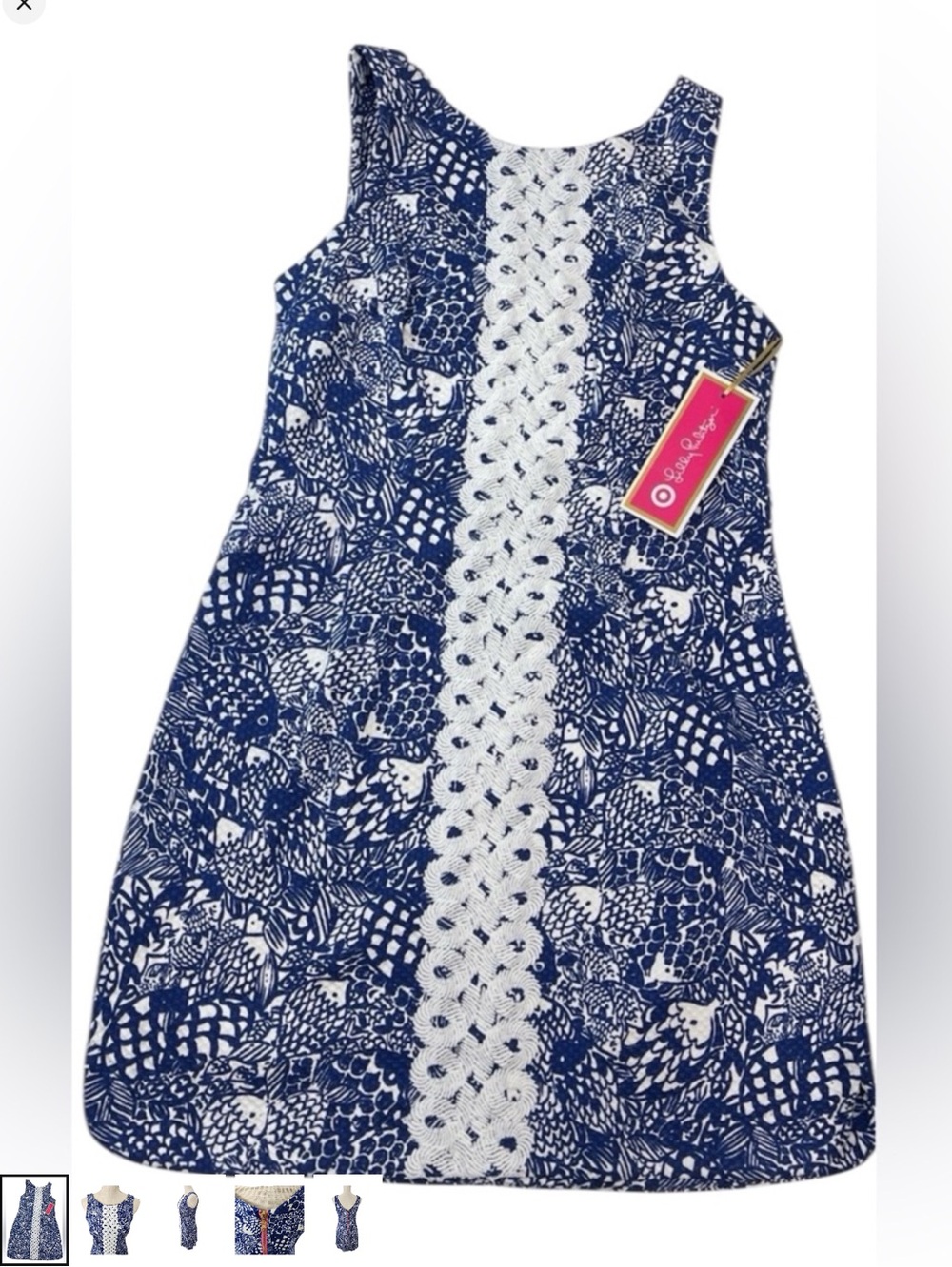 Lilly Pulitzer Target Dress Womens
Blue Fish Print Upstream Costal
Resort